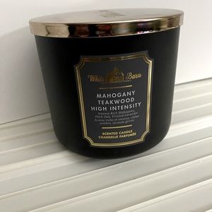 Mahogany Teakwood Increased Intensity 3wick candle. New
